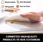 Square Clear Vinyl Table Protector for Night Stand Bedside Tabletop PVC Plastic Tablecloth Desktop Cover Mat Easy Clean Dustproof Topper Cabinet Screen Protection Table Pad 12x12 Inch