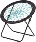 CampLand Bunjo Bungee Dish Chair - Versatile Folding Chair with Fun Bouncy Design - Circle Web Chair for Room Garden Dorm Rooms and Lounging in Living Rooms, and Bed Rooms