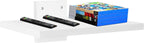 Floating Projector Wall Mount TV Shelf,Wooden Wall Mounted Under TV Floating Shelf for Projector, PS5, DVD Player,Game Console, Cable Box,1Tier（White）