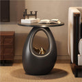 Round Side Table, Creative Nightstand, Stylish Sofa Accent Table, Suitable for Living Room, Bedroom, Balcony