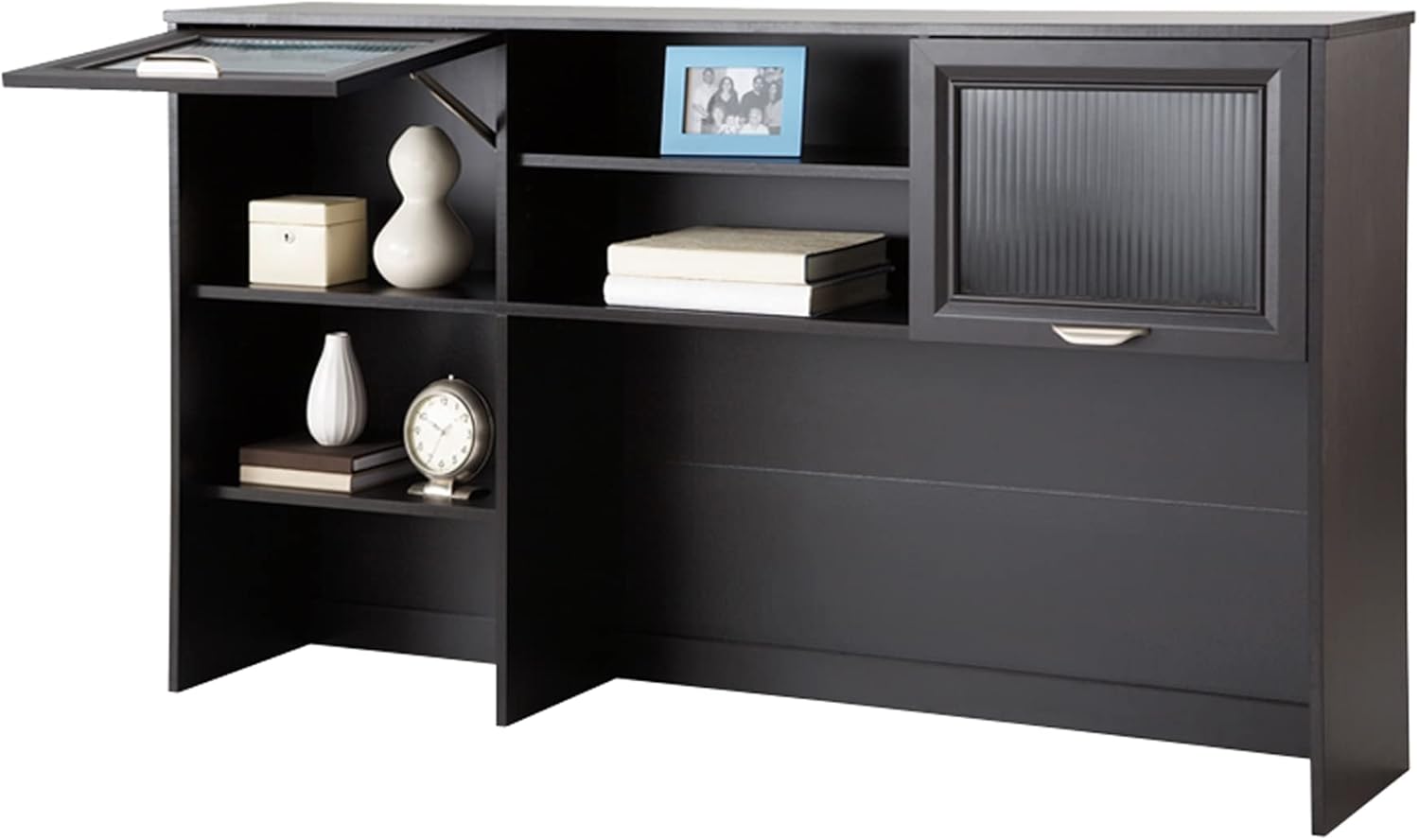 Realspace® Magellan 58"W Hutch For Corner Or L-Shaped Computer Desks, Espresso