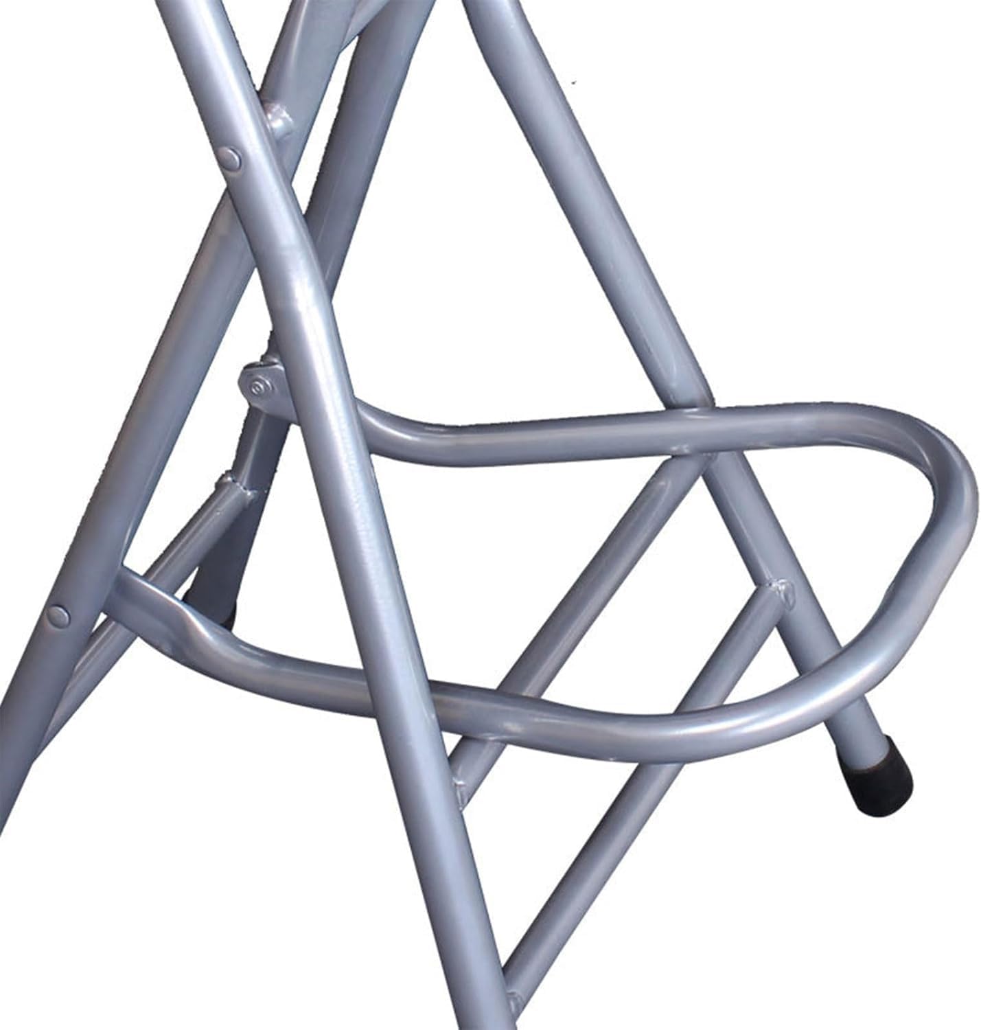 Portable Folding Stool with Footrest Heavy Duty Chair for Camping Fishing Kitchen Compact and Foldable(Blue,37 * 37 * 72CM)