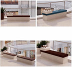 Patio Benches for Outdoors Outdoor Leisure Flower Box Bench Combination Creative Seat Public Rest Green Plant Garden Benches for Outdoors