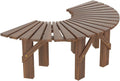 Tree Bench Wrap Around,Weather Resistant Outdoor Leisure Benches,for Garden,Lawn,Patio,Backyard(1-Pack)
