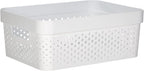CURVER | Infinity Box 11L, White, 35.6 x 26.6 x 13.6 cm, Recycled Plastic