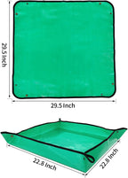 FANTIAN Potting Mat for Indoor Plant Transplanting, 29.5" X29.5" Waterproof Repotting Mat, Foldable Soil Change Mat Gardening Planting Mat - Gifts for Plant Lovers