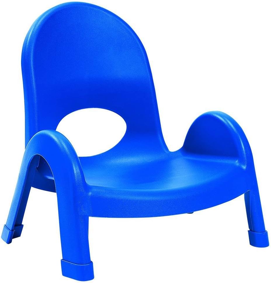 Angeles Value Stack 5" Child Chair, Royal Blue, 4 Pack, Stackable Ergonomic Seating Solution for Classrooms and Homeschools