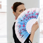 4pcs Floral Folding Hand Fan Vintage Retro Plastic Handheld Fans Folding Fan Wedding Dancing Church Party