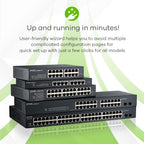 Zyxel GS1900-24EP - Commutateur - Intelligent - 24 x 10/100/1000 (12 PoE) - Montable sur Rack, Fixation murale - PoE (130 W)