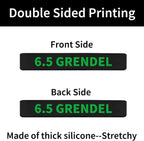 12 Pack Miaozhun 6.5 Grendel Magazine Marking Bands 6.5 Grendel Magazine Caliber Identification(Black-Green)