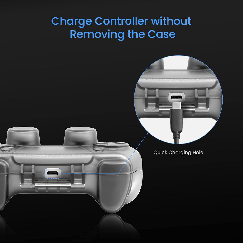 tomtoc Protective Case for PS5/PS5 Pro Controller, Hard Shell Joystick Protector for PlayStation 5 DualSense Wireless Remote, Shock-Proof, Dust-Resistant, Anti-Scratch, Protective Cover