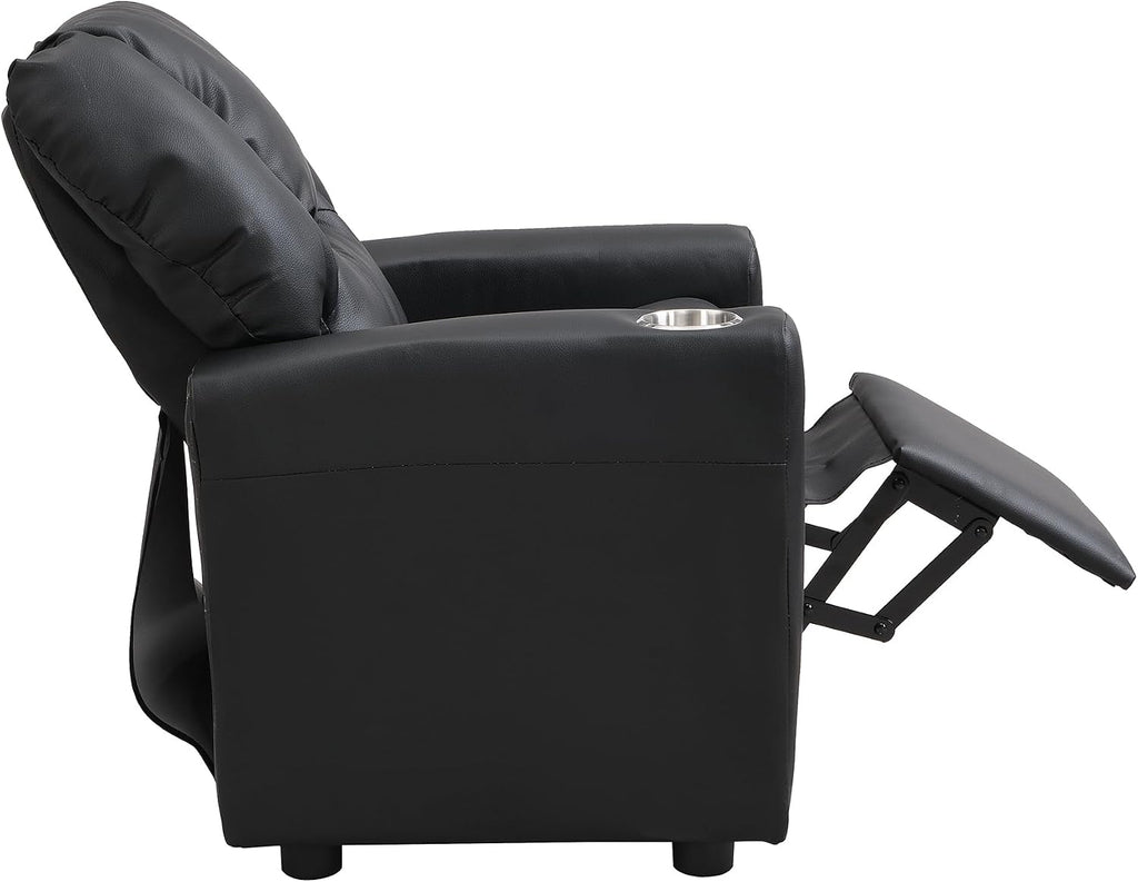 Recliner Chair Black PVC