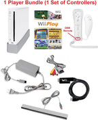 Wii Console Bundle with Wii Play Game (1 Player) -Smart TV Ready (Renewed)