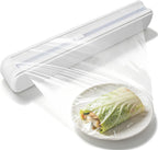 Plastic Wrap Dispenser with Cutter, Foil Dispenser Cling Wrap Dispenser Wrapping Paper Dispenser for Tin Foil Slide Cutter(S)