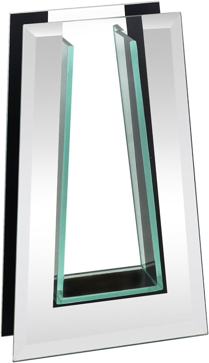 Royal Imports Flower Mirror Glass Vase - 10" Tall Tapered - Decorative Modern Floral Centerpiece Accent for Home Decor Living Room Bathroom, Kitchen, Fireplace, Shelf, Table, Entryway, Wedding