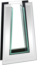 Royal Imports Flower Mirror Glass Vase - 10" Tall Tapered - Decorative Modern Floral Centerpiece Accent for Home Decor Living Room Bathroom, Kitchen, Fireplace, Shelf, Table, Entryway, Wedding