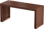 Bamboo Indoor Long Dining Bench, Outdoor Modern Wood Benches 35 Inch Bamboo Bench for Living Room Hallway Bedroom Bathroom