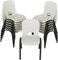 Lifetime 80385 Kids Stacking Chair, Almond