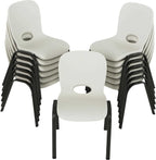 Lifetime 80385 Kids Stacking Chair, Almond
