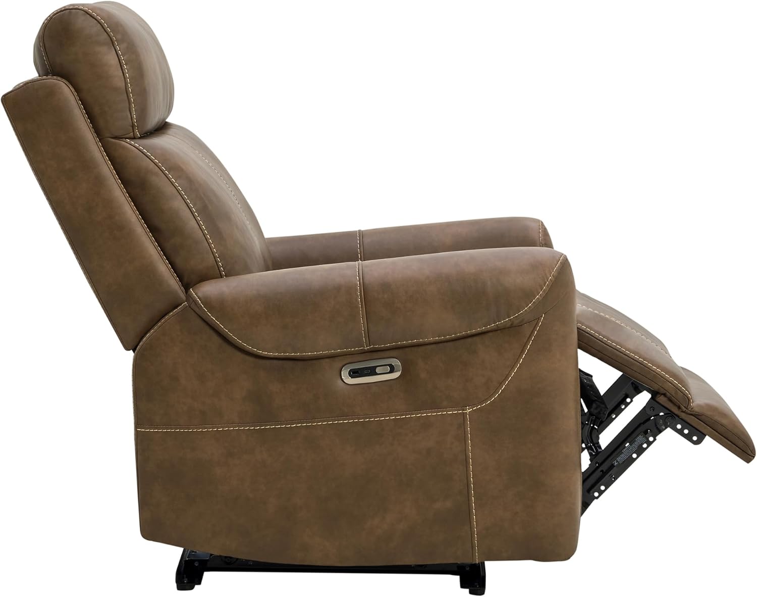 KISLOT Leather Recliner Chair for Adults Wall Hugger RV Recliner with USB Charging Ports Electric Power Reclining Sofa for Living Room Home Theater Seating Bedroom