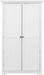 roomfitters 72" Kitchen Pantry Organizers and Storage Kitchen Cabinet, Hutch with Door Spice Racks and 6 Drawers, White