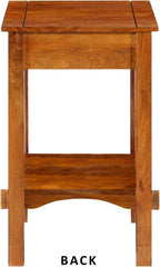 Maykoosh Telephone Stand Wood Mango Brown Drawer Storage Organizer Home Decor