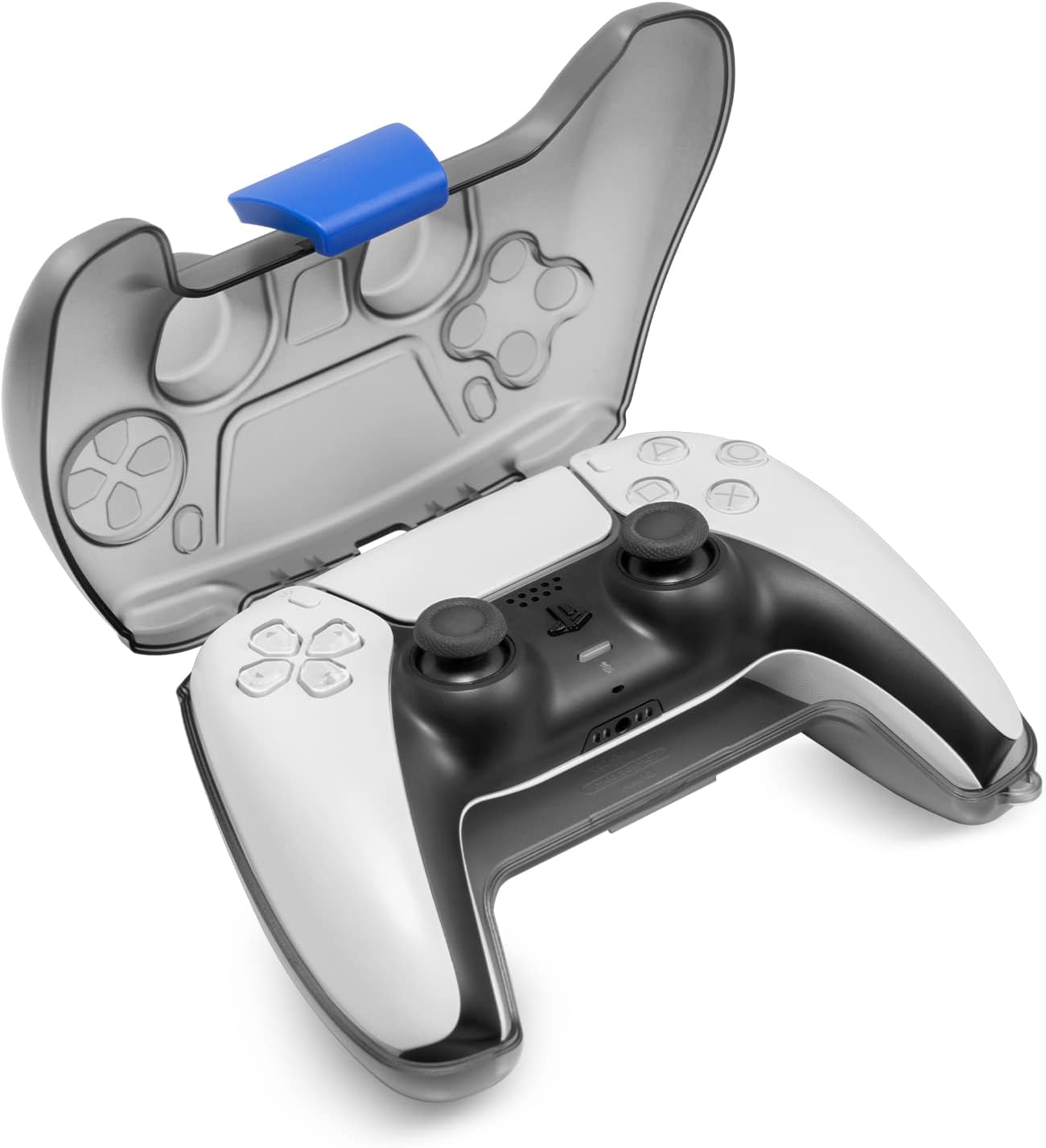 tomtoc Protective Case for PS5/PS5 Pro Controller, Hard Shell Joystick Protector for PlayStation 5 DualSense Wireless Remote, Shock-Proof, Dust-Resistant, Anti-Scratch, Protective Cover