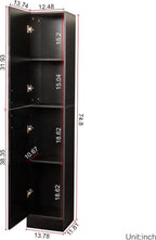 Modern Freestanding Cabinet with Inadjustable Shelves, for Kitchen Dining Room,for Kitchen Home