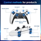 2026 New Wireless Retro Game Console, 23 Emulators and 40000+Games, Plug and Play 4K HDMI TV Game Stick, with Dual 2.4G Wireless Controllers (80G)