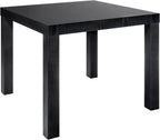 End Table, Small Side Table with Water Resistant Black Oak Finish for Living Room, Bedroom, Office, Minimalist Nightstand, Easy Assembly, Sturdy Square Design, 17.5" H x 20" W x 20" D