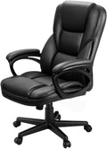 Furmax Office Executive Chair High Back Adjustable Managerial Home Desk Chair, Swivel Computer PU Leather Chair with Lumbar Support
