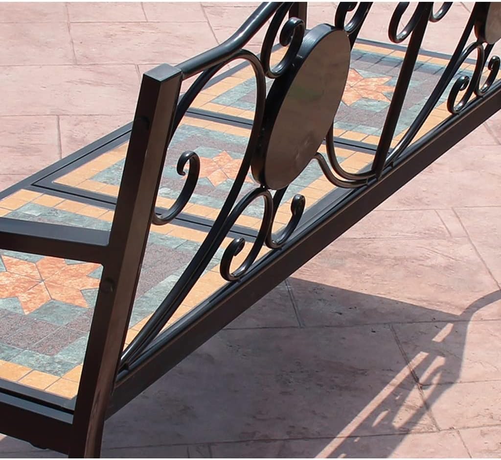 Patio Benches for Outdoors Outdoor Bench Nordic Wrought Iron Balcony Garden Table and Chairs Villa Terrace Leisure Double Garden Benches for Outdoors