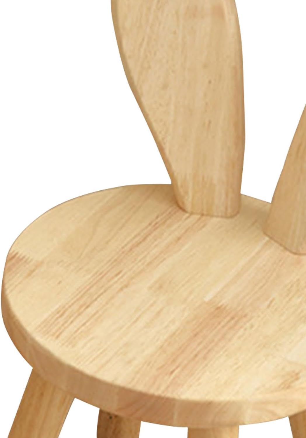 Kids Footstool Ottoman Small Wooden Chair Comfortable Ears Backrest Stable Structure Suitable for Children Bedroom Nursery Living Room