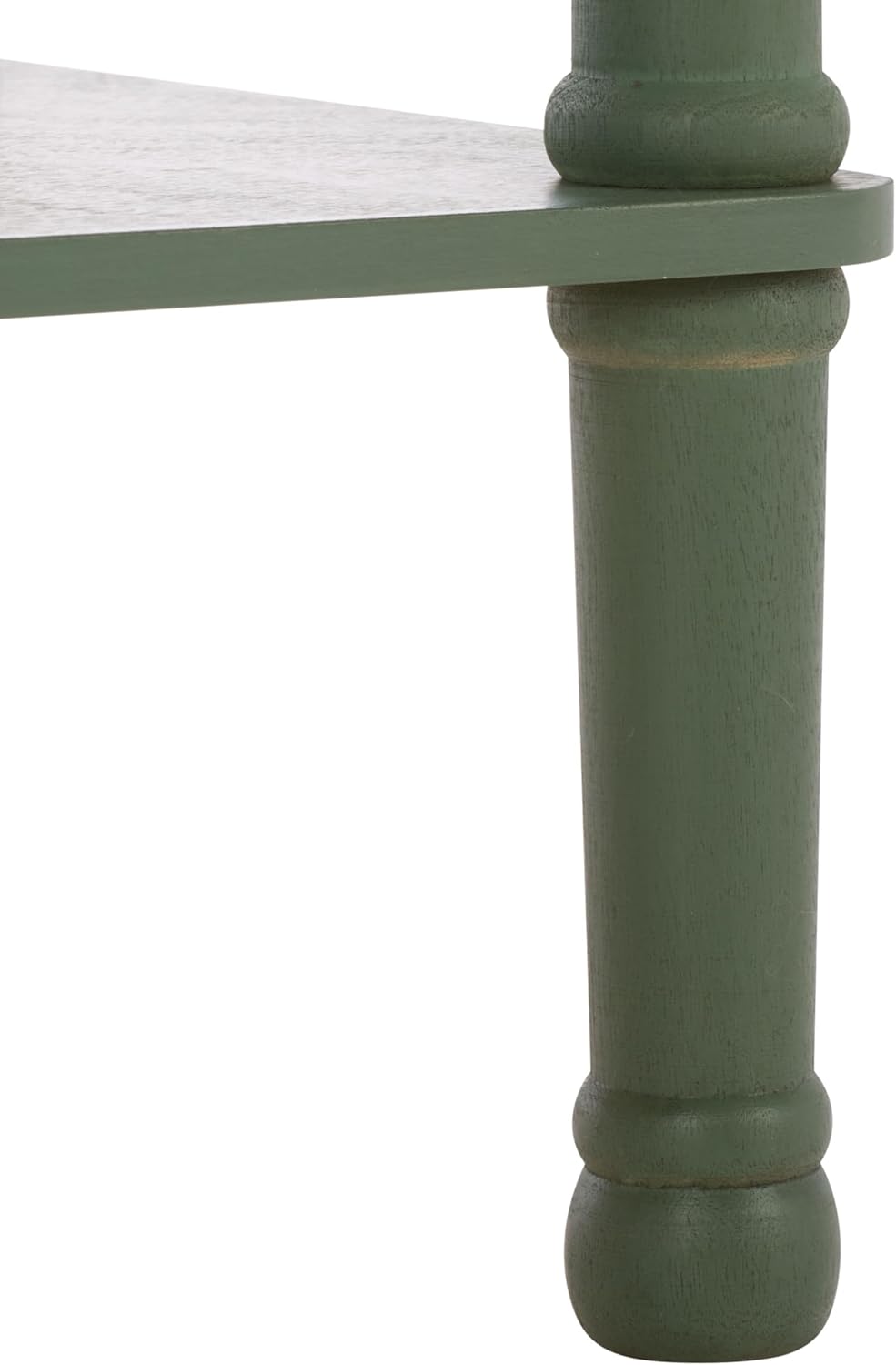 SAFAVIEH Furniture - Tinsley Rectangle Console Table - Dusty Green - Solid Wood - Farmhouse Turned-Leg Design - Ideal for Entryway, Living Room, Hallway, 28" W x 11.75" D x 28" H (CNS5724G)