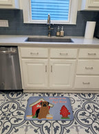 Caroline's Treasures BB2769RUG Dog House Collection Mastiff Brindle Machine Washable Memory Foam Mat, Bathroom Rug, Non-Slip Bath Mat, Durable Thick Washable Rugs for Kitchen, Bathroom Quick Dry, Deco