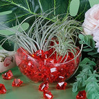 Acrylic Crushed Ice Rocks, Babenest 150 PCS Fake Crystals Plastic Ice Cubes Diamonds Gems for Vase Fillers, Home Decoration, Table Scatter, Event, Wedding, Arts & Crafts (Red)