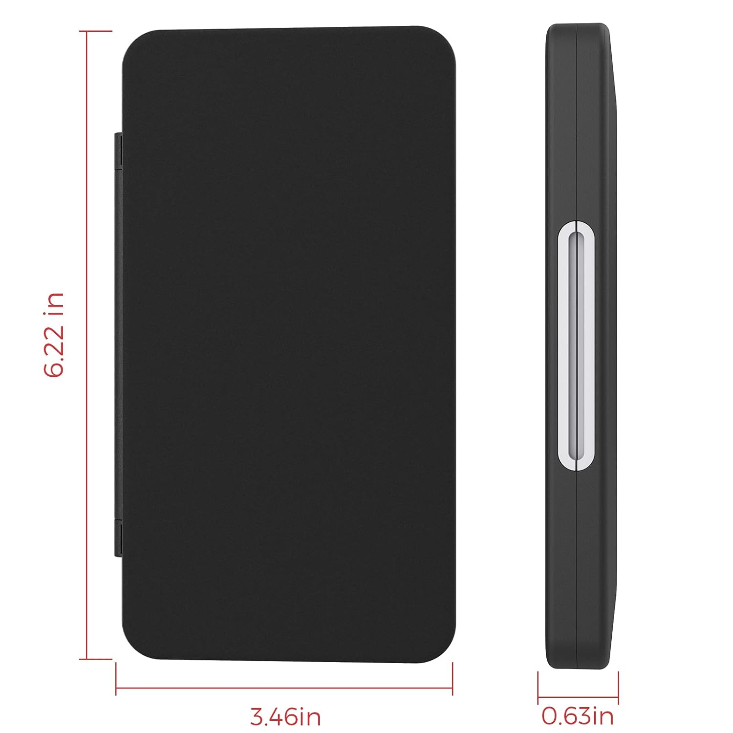HEIYING Switch Game Card Case for Switch 2 & OLED & Lite,Portable Black Memory Storage Holder with 24 Game Card Slots and 24 Micro SD Cards Slots for Easy carrying