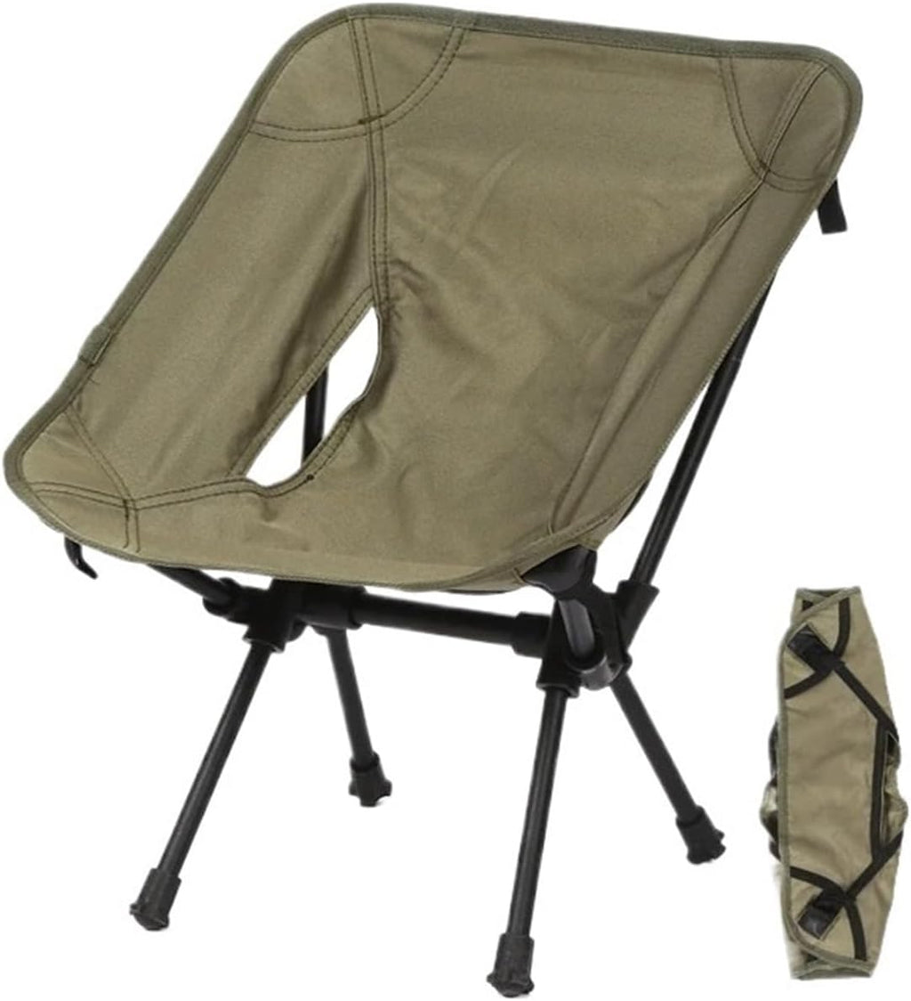 Ultralight Detachable Folding Camping Chair | Portable outdoor seat for beach, BBQ, hiking and picnic(Army Green L)