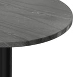 SIMPLIHOME Evans Side Table - 16 inch Wide Modern Metal Frame with Black Marble Top in C-Shape Design, Contemporary Slide-Under Accent Stand or End Table for Living Room, Bedroom, or Office