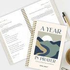 Spiral Bible™ A Year in Prayer | 12 Monthly Themes, Undated 5-Day Format, Guided Prayer Book with Scripture | Reflection Journal for Adults & Teens | 7in x 9in Hardcover Notebook, Mountains