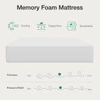 Novilla Twin Mattress, 6 Inch Twin Bed Mattress, Gel Memory Foam Mattresses for Cooling Night Sleep & Pressure Relief, CertiPUR-US Certified