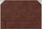 AFI Hamilton Full Murphy Bed Chest with Mattress, Storage, and Built-in Charger in Walnut