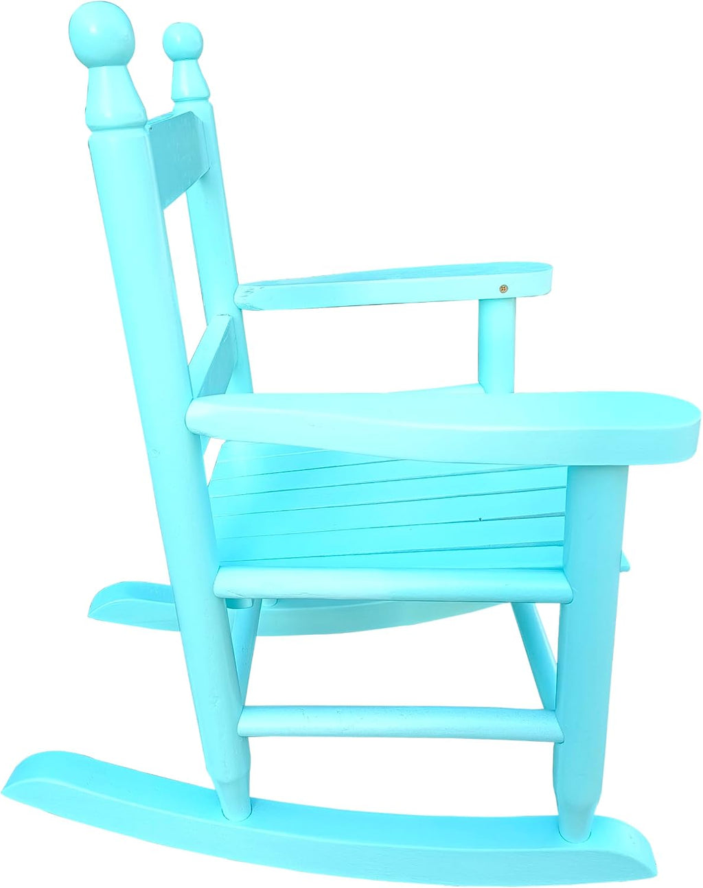 Solid Hardwood Kids Chair with Sloping Seat, Wide Seat & Armrest, Easy Assembly Outdoor Lounge Chair for Children, 110 Lbs Capacity for Patio, Porch, Deck, Garden, Poolside,A4