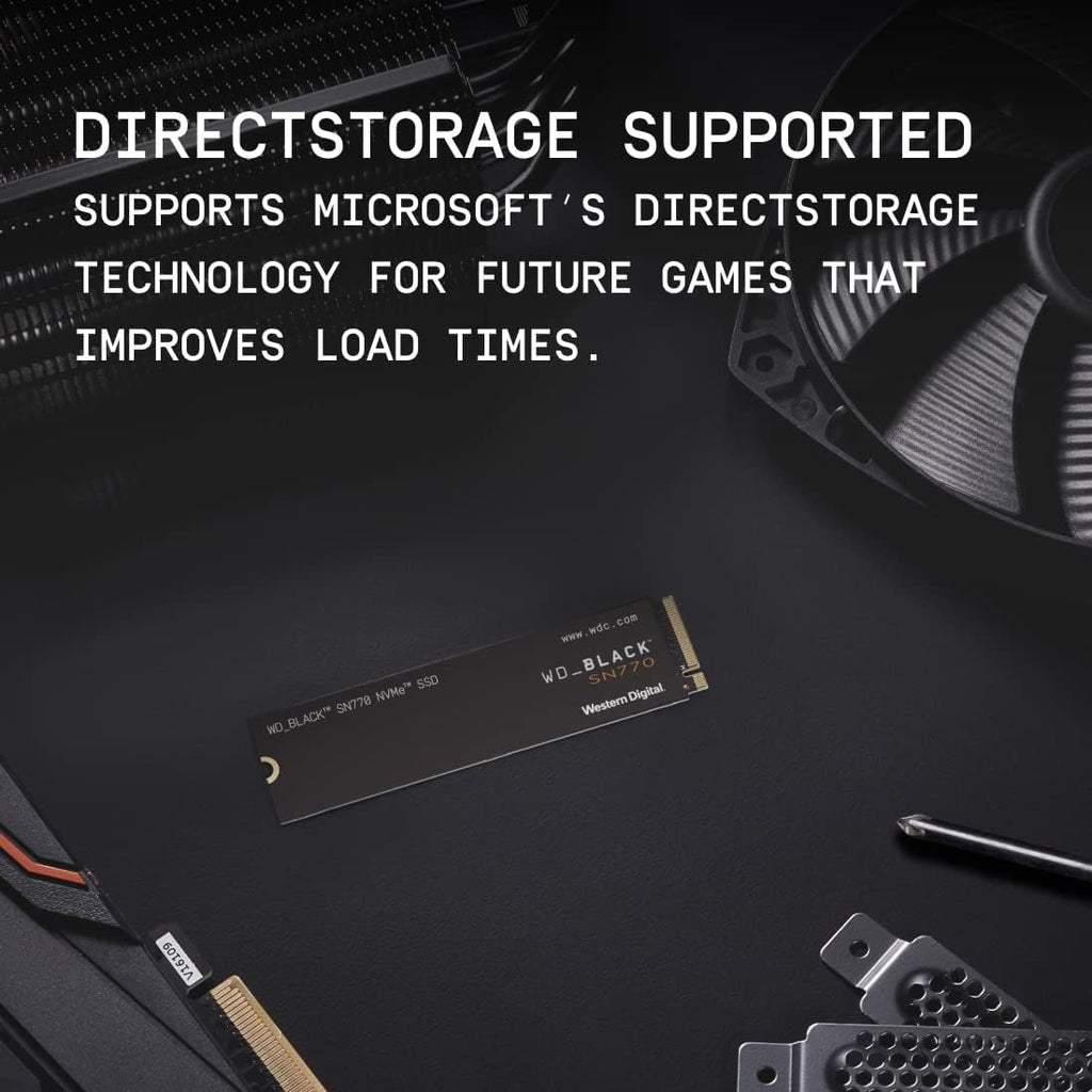 WD_BLACK 2TB SN770 NVMe Internal Gaming SSD Solid State Drive - Gen4 PCIe, M.2 2280, Up to 5,150 MB/s - WDS200T3X0E - [Previous Generation]