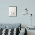 Stupell Industries Owl Portrait Grey Drawing Design, Designed by Victoria Borges Wall Art, 11 x 1.5 x 14, Black Framed