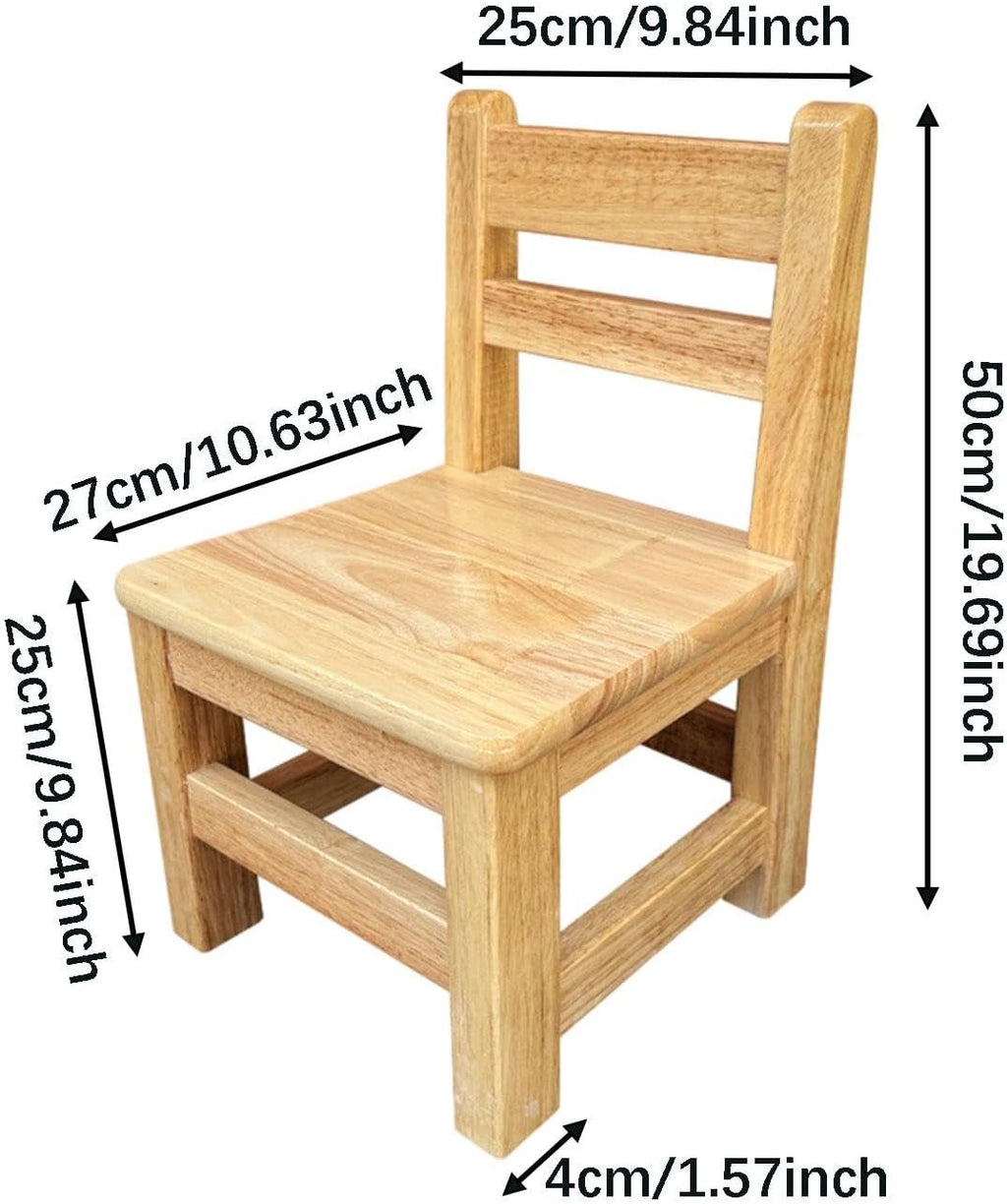 for Children Fully Assembled Stable Ottoman Ladderback Sturdy for Kindergarten Doorway Apartment Living Room, Sitting Height 25cm