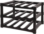 Well Home 3 Layer Stackable Polypropylene Wine Rack for 12 Bottles - 39 x 30 x 25 cm
