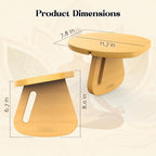 Meditation Bench (Seiza Bench) – Pine Wood Kneeling Prayer Seat, Portable Yoga & Meditation Stool