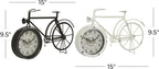 Deco 79 Metal Bike Clock, Set of 2 15"W, 9"H, Black