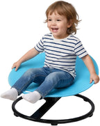 Kids Spinning Chair, Silent Rotation Balance Development Sensory Seat with Dual Safety Handles, 75kg Capacity, for 3-10 Years Old